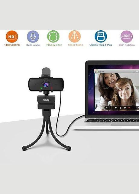 Вебкамера K420 + штатив тренога | встроенный микрофон 2K 1440P Fifine (354224341)