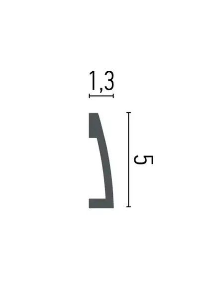 Плінтус дюрополімерний 50x13x2000 мм Grand Decor ProfiLuxe HCR 505 (336382724)