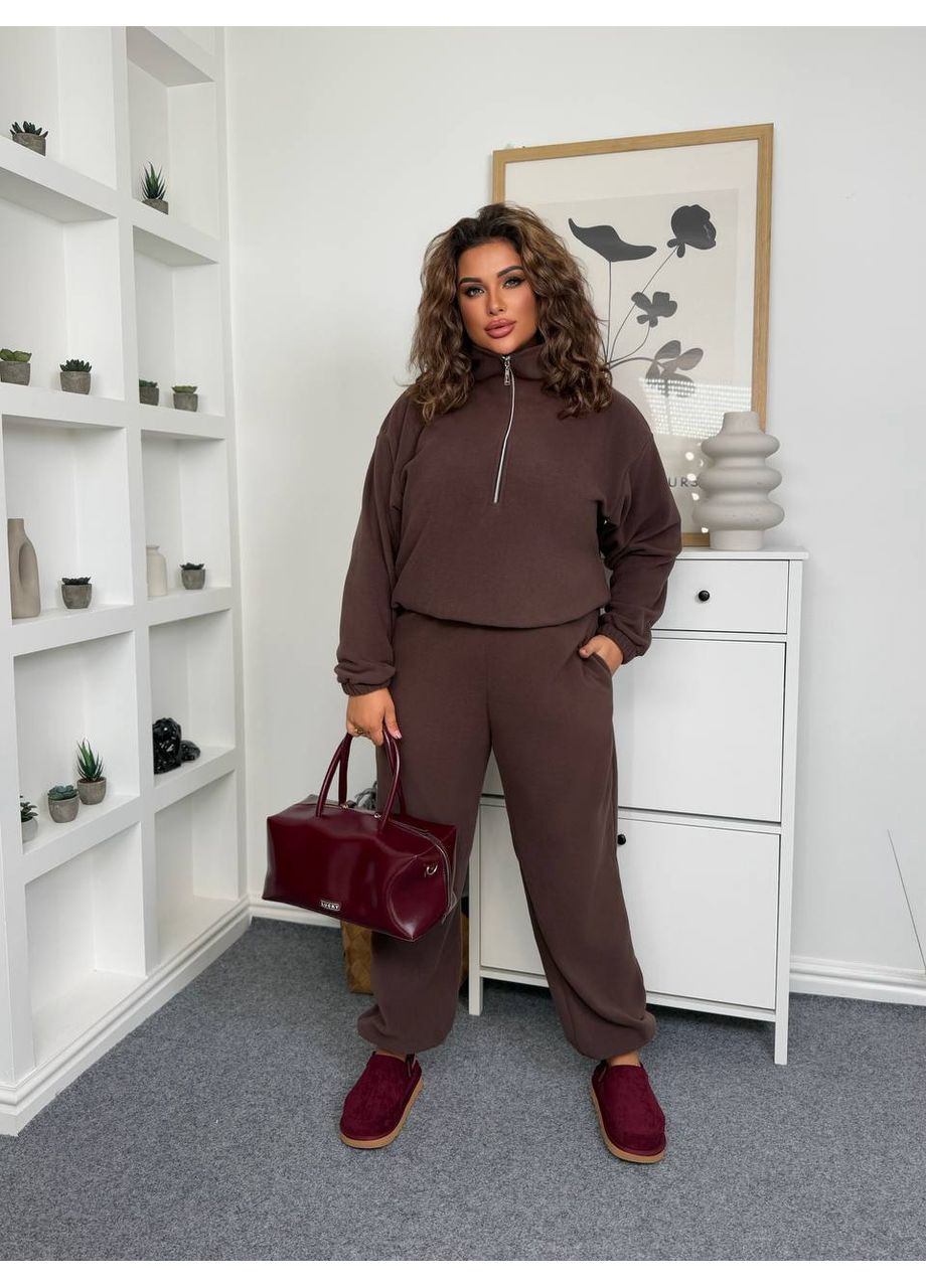 🧸Жіночий теплий костюм з полар-флісу (заміри в описі) DK/DL Мода без кордонів (364813302)