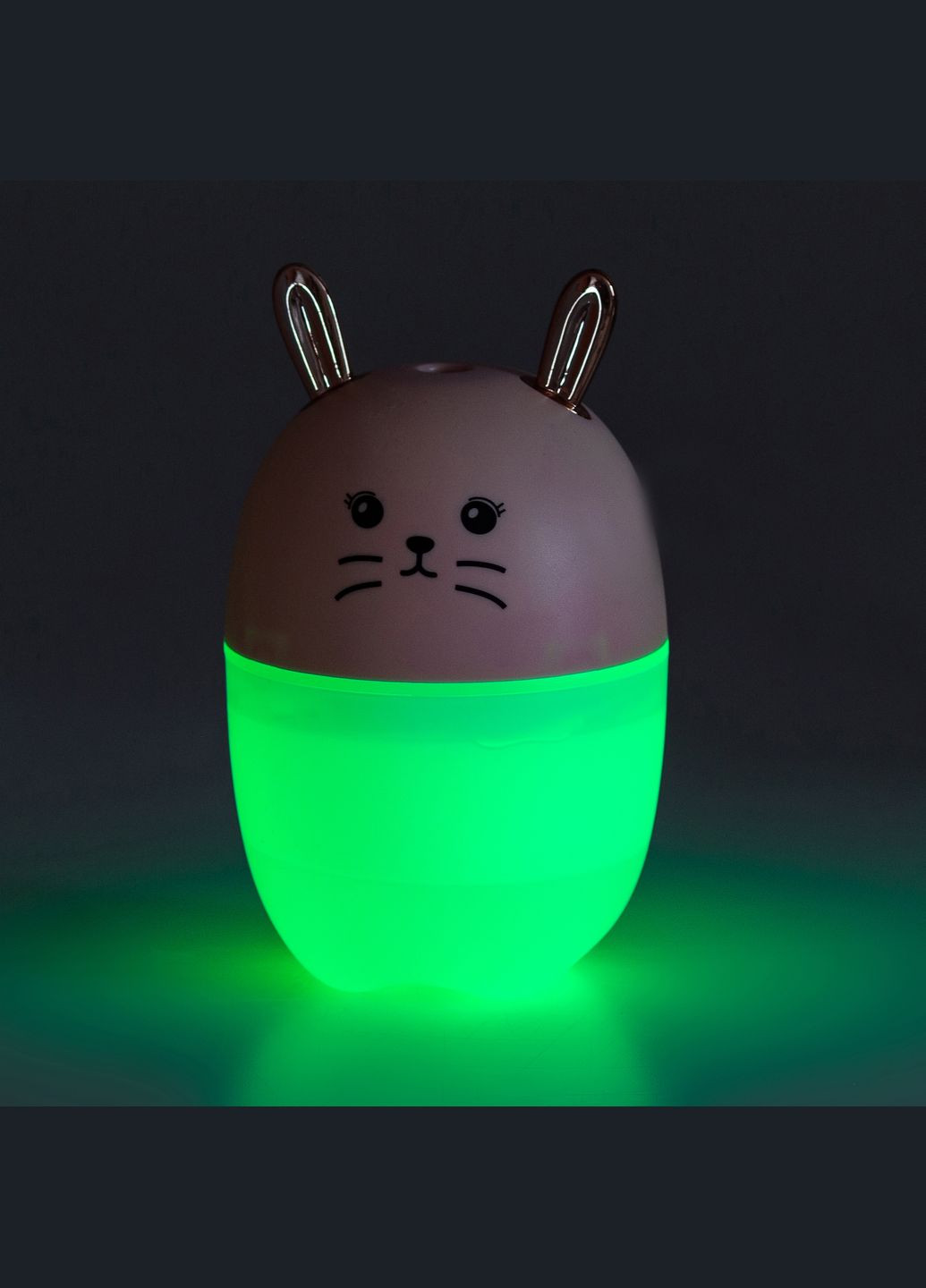 Зволожувач повітря для дитячої кімнати Зайчик 220 мл, рожевий Happy Life HPBH17200P No Brand (342113768)