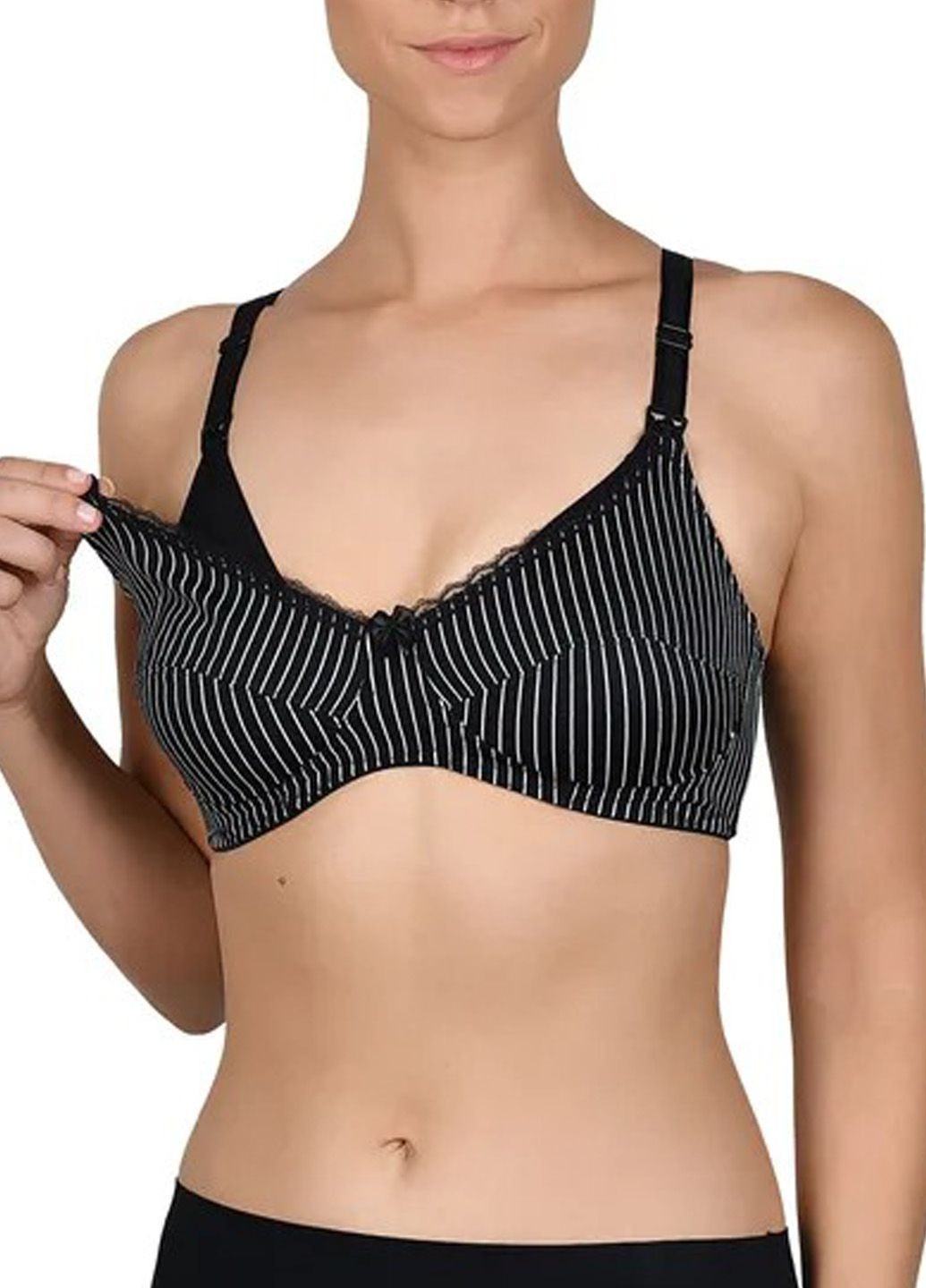 Чорний бюстгальтер Naturana