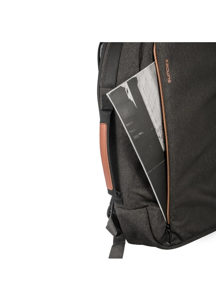 Рюкзак для ноутбука 15.6" PON268GB, Grey, полиэстер/нейлон, 38.5 x 31 x 9 см Sumdex (315028555)
