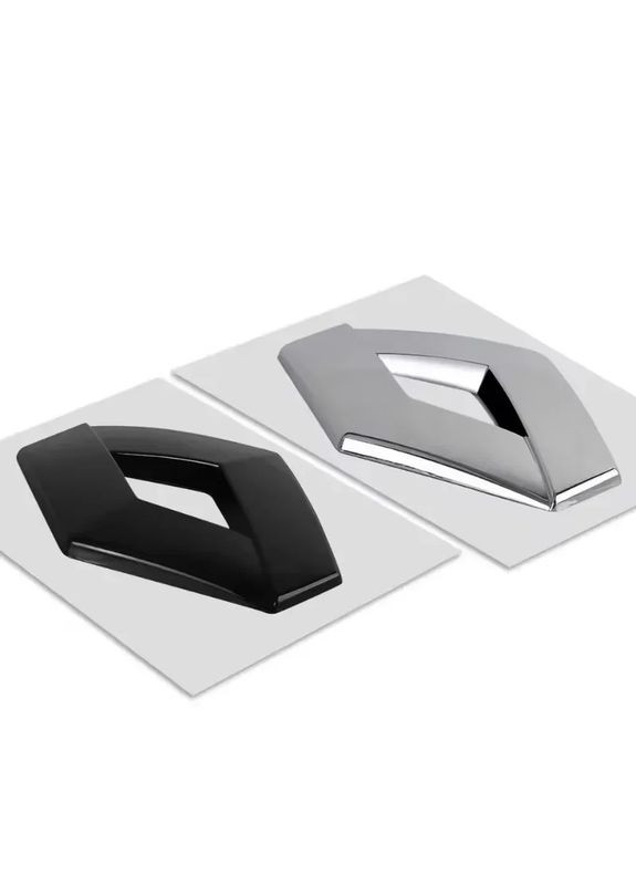 Эмблема багажника хром 96х120 мм пластик (на скотче) Renault (369612060)