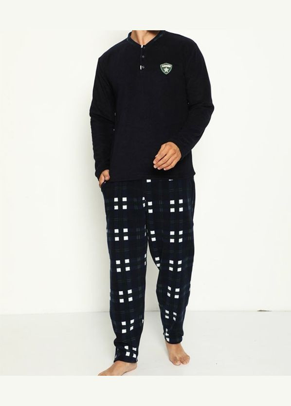 Піжама чоловіча стильна тепла, фліс No Brand (306637326)