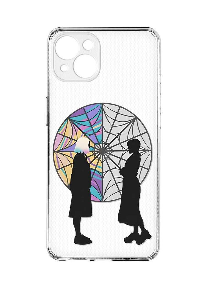 Прозрачный чехол с защитой камер на iPhone 15 Plus:: Силуэты. Уэнсдей (принт 210) Creative (360711865)