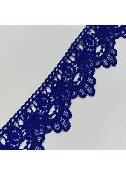 Кружево макраме 6,5см (13м) Цвет - Синий электрик (07-T1138-10) Plus-plus (352747651)