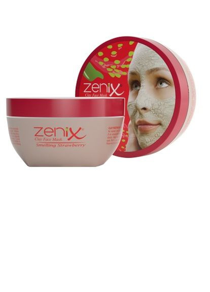 Глиняная маска для лица с ароматом клубники, 350 г Zenix (278648237)