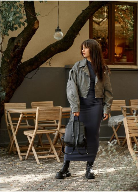 Рюкзак жіночий з екошкіри Este MB Чорний Sambag (301871127)