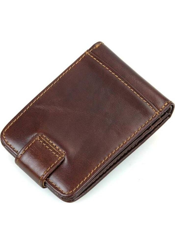 Кредитниця чоловіча шкіряна Vintage 14 відділень з кишенями коричнева (sku_14509) No Brand (330012785)