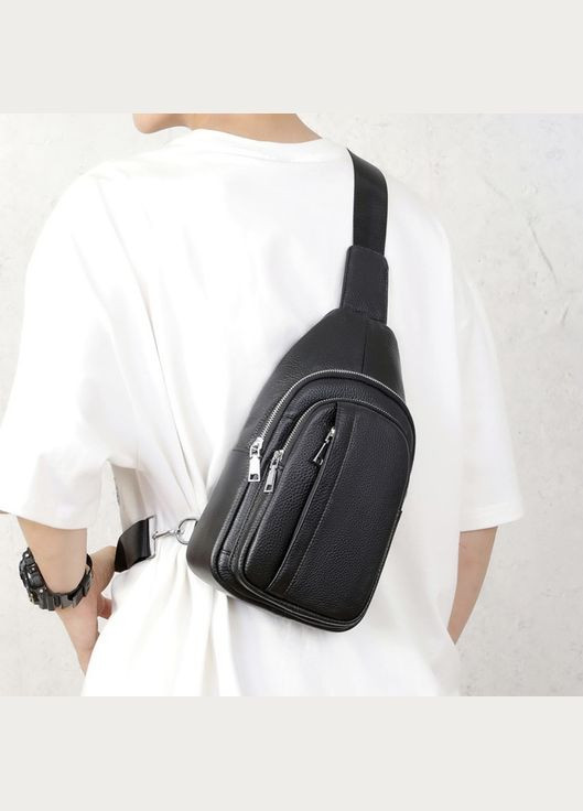 Чоловіча шкіряна сумка-слінг на одне плече 83228 Tiding Bag (359380768)