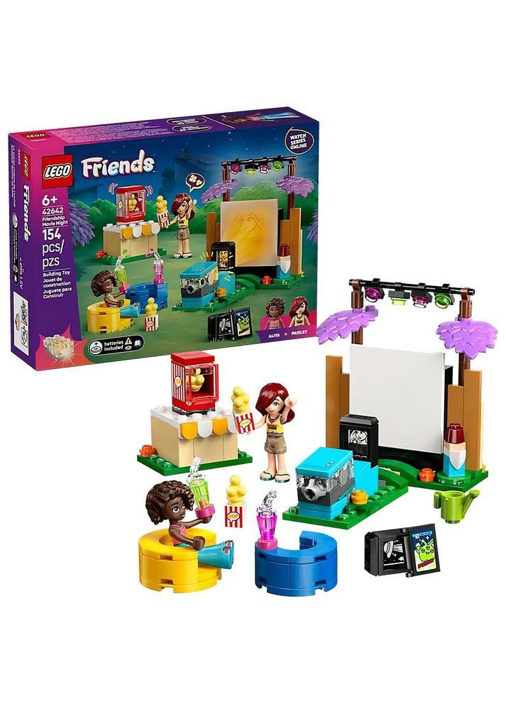 Конструктор Friends Вечір кіно з друзями, 154 деталі () Lego 42642 (368969975)