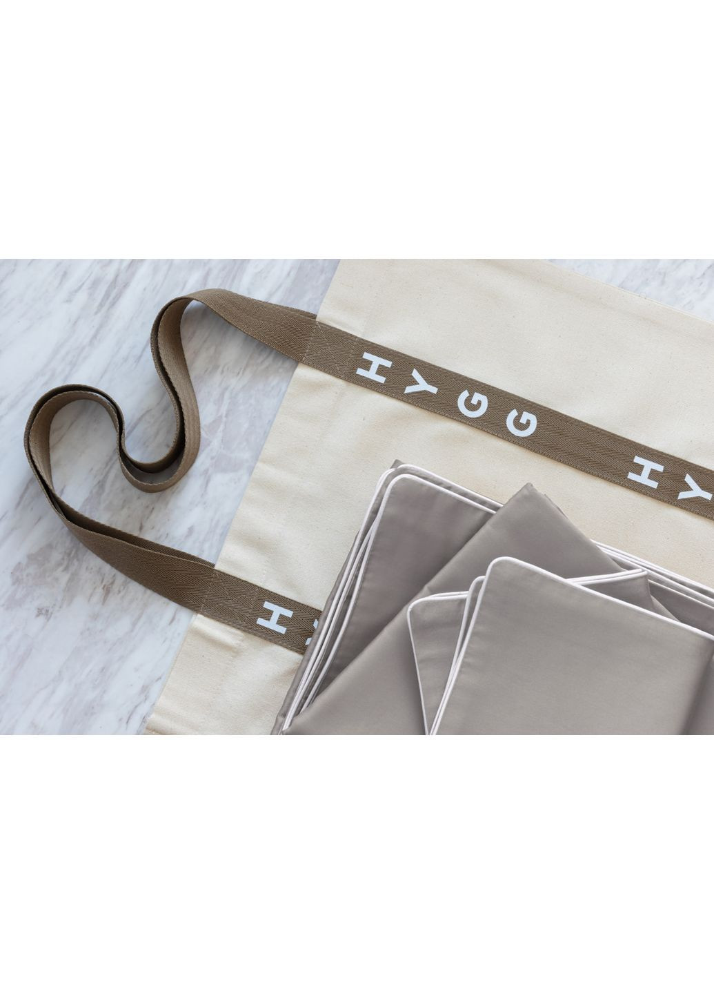 Комплект односпальної постiльної бiлизни з кантом HYGG (368830610)