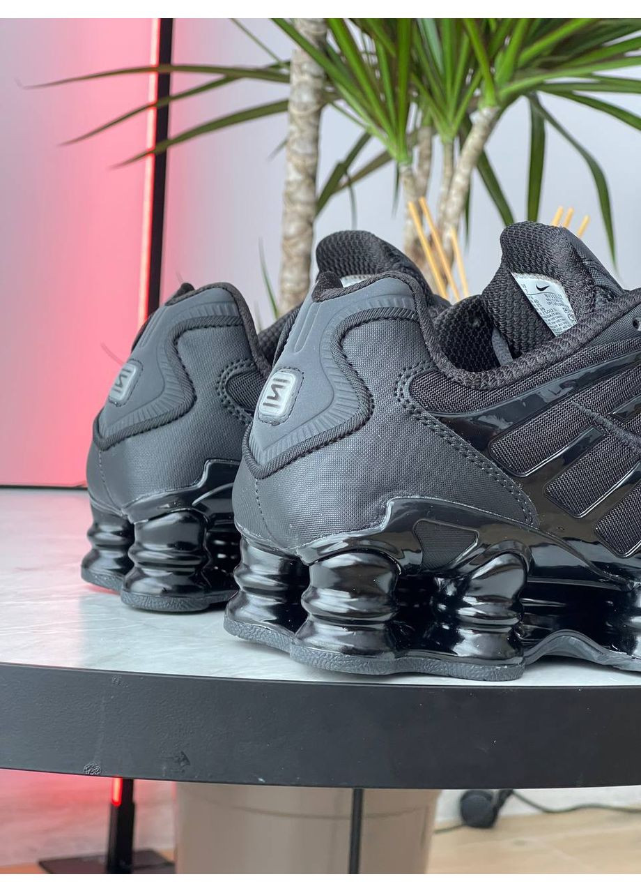 Чорні Осінні кросівки чоловічі і жіночі nike shox tl black | найк шокс тл чорні No Brand