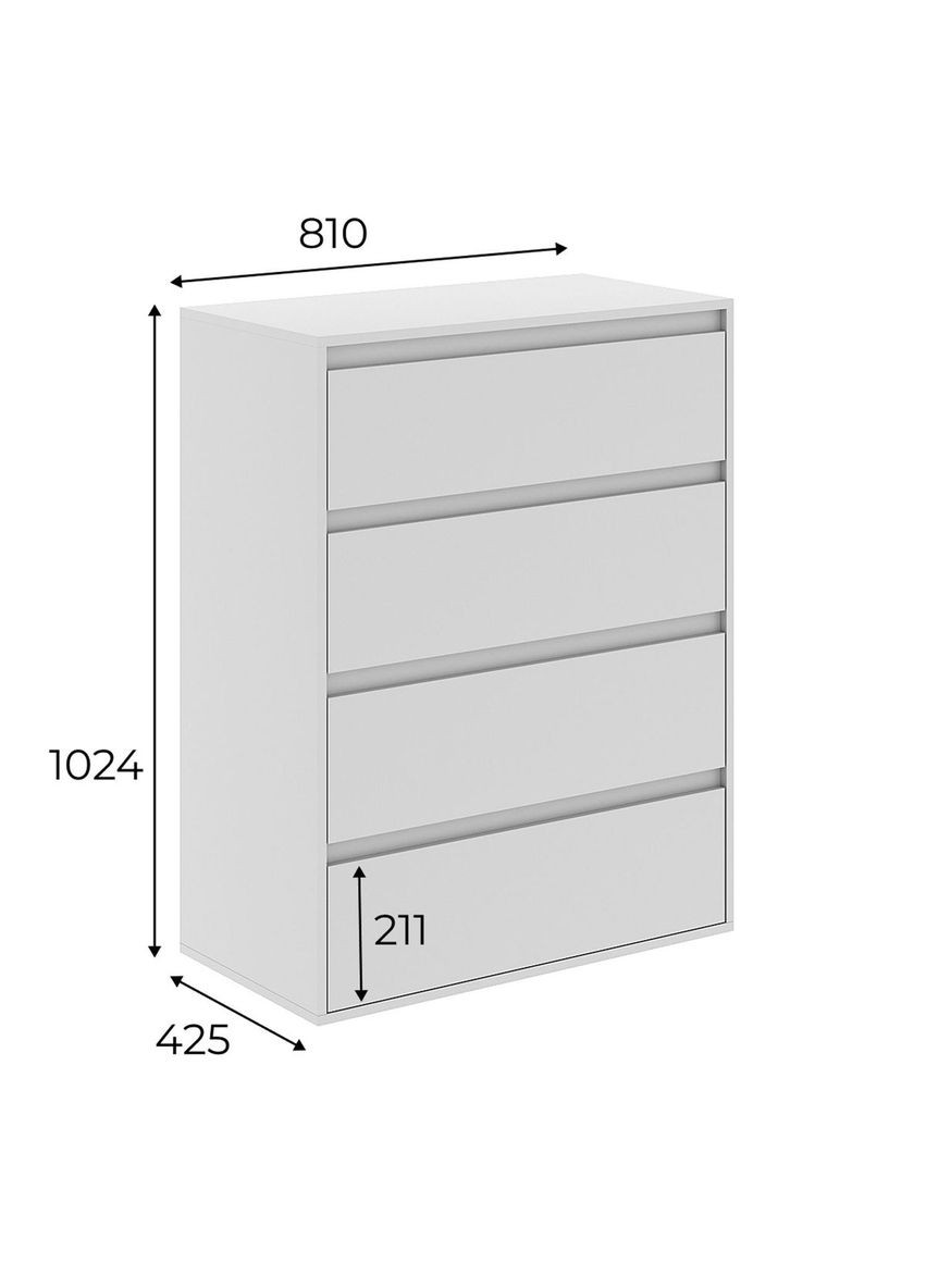 Комод 4 Light 800x1030x420 (LT03130000000) Art In Head (337309165)