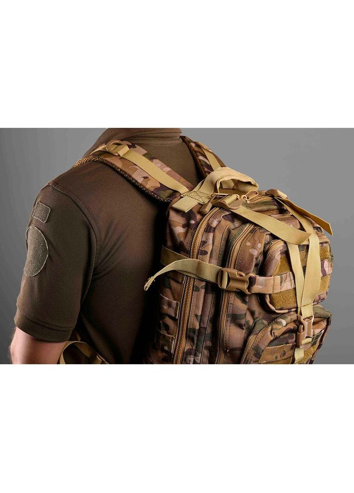 Рюкзак тактичний 25L Molle камуфляж (-MILTACBKP-25L-MC) 2E (323042500)
