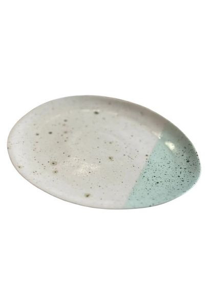 Тарелка овальная Декор Керамика Sand Dragon ПД-2622 22х26 см песочная Декор Кераміка (349220378)