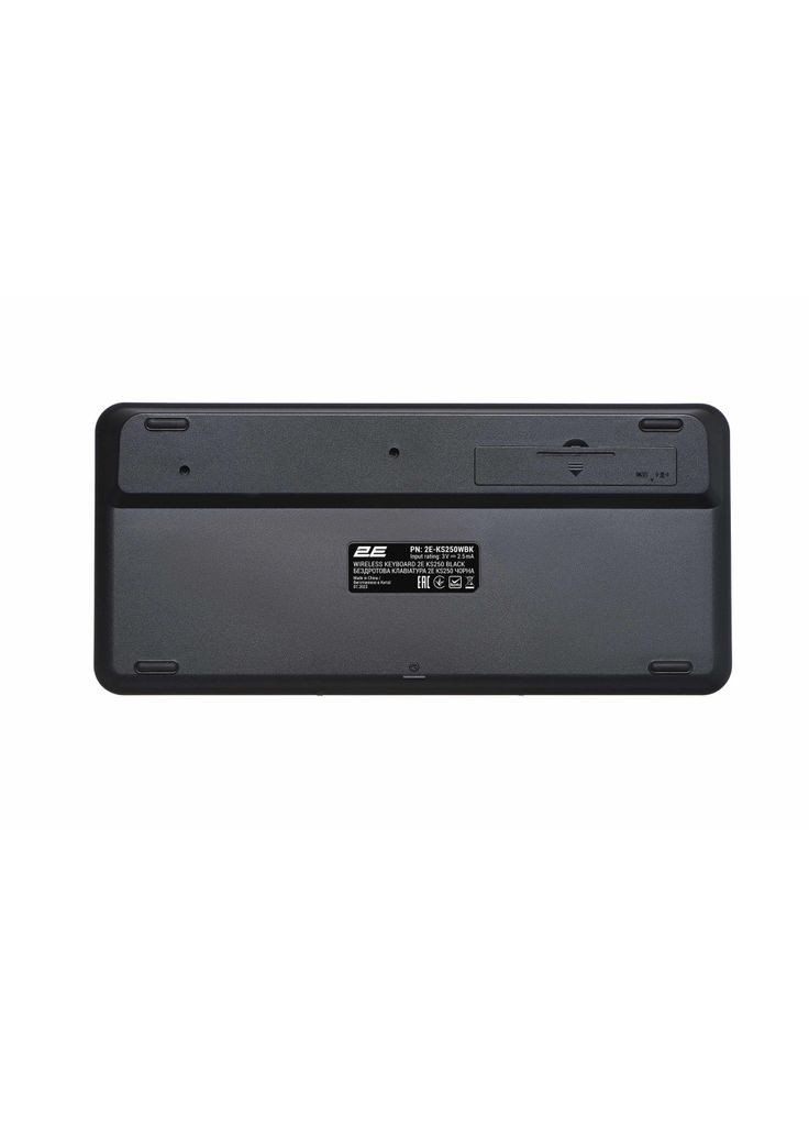 Клавиатура (m428936) 2E KS250 Wireless USB/Bluetooth UA Black (369022076)