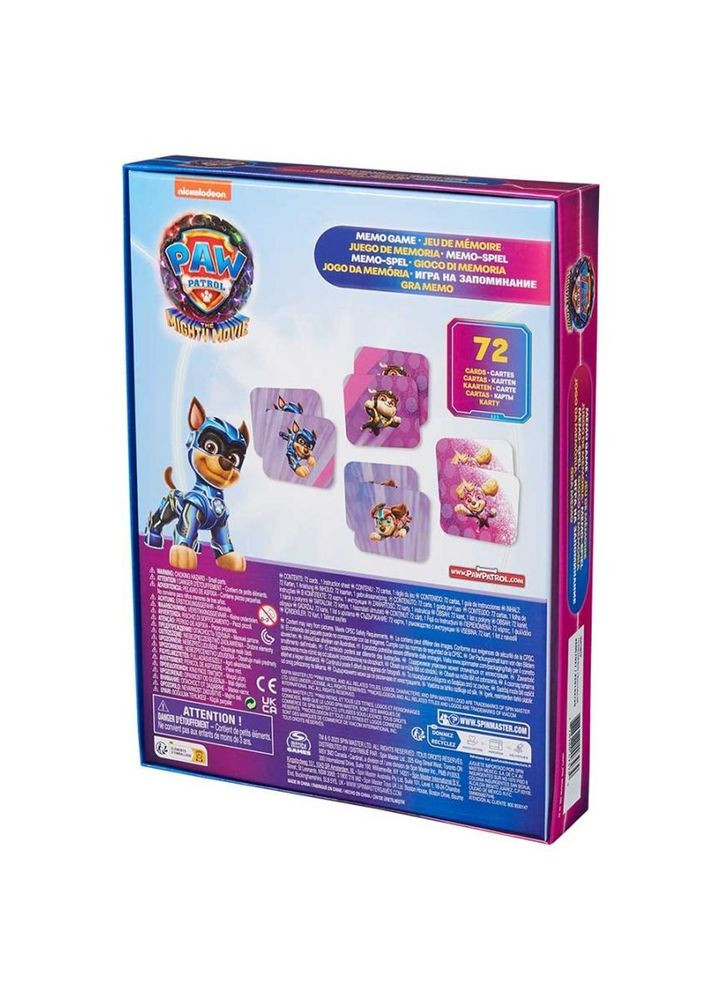 Настільна гра: меморі Щенячий патруль у кіно 2, 72 карти () Spin Master SM98273/6067937 (335973720)