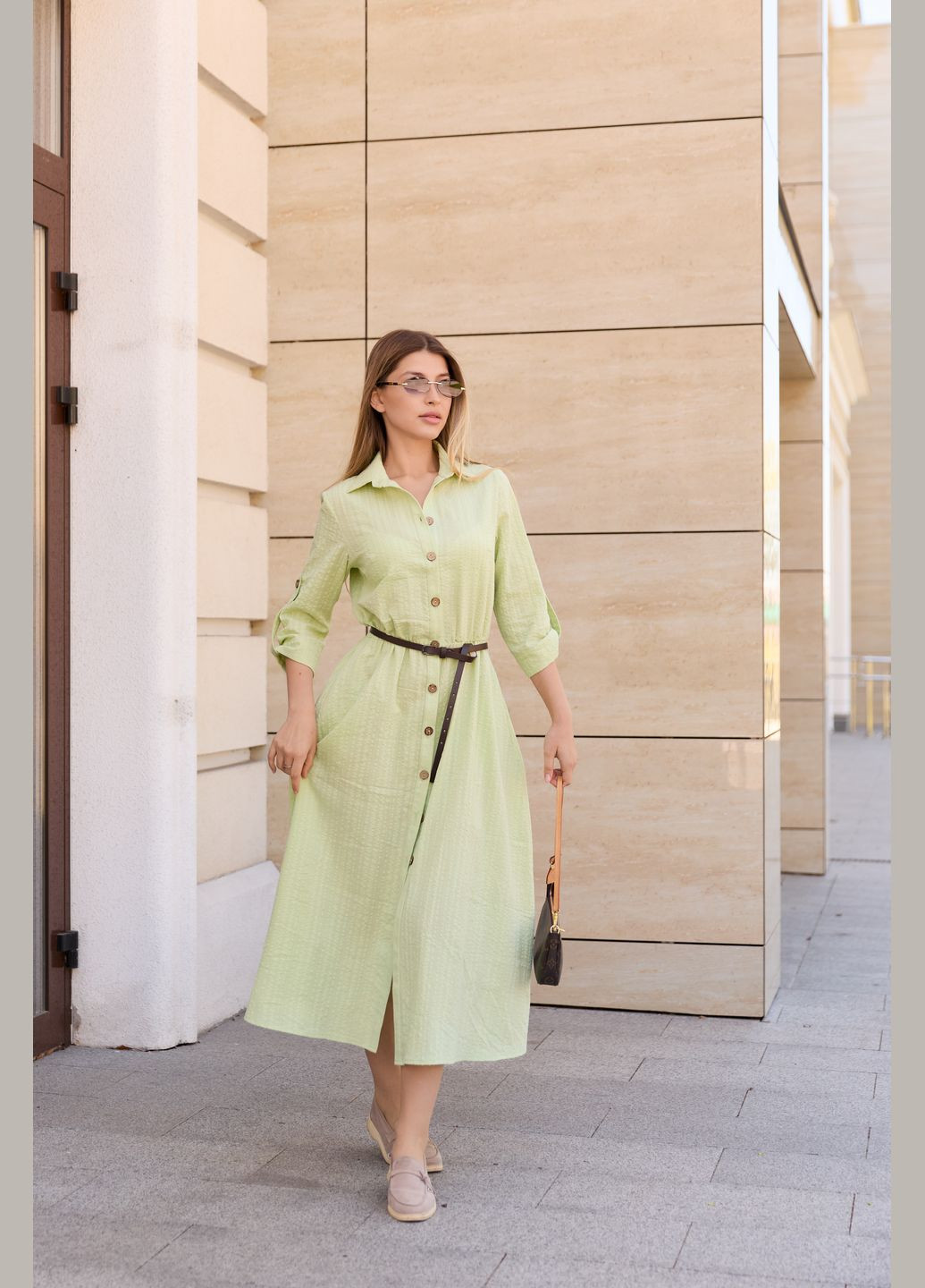 Салатовое платье MN