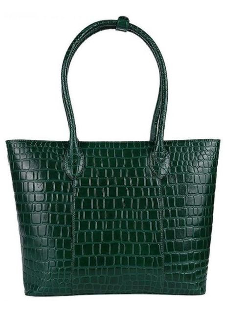 Сумка тоут через плече жіноча шкіряна середня Зелений 36050 Ashwood (338182718)