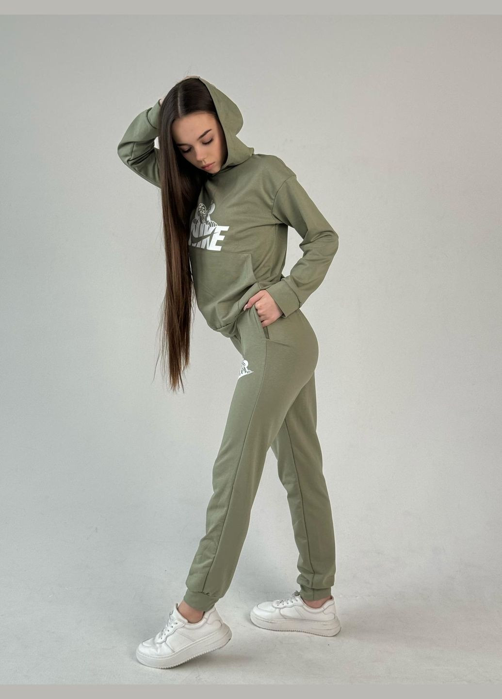 Жіночий спортивний костюм з двунитки з лого Vakko (323936343)