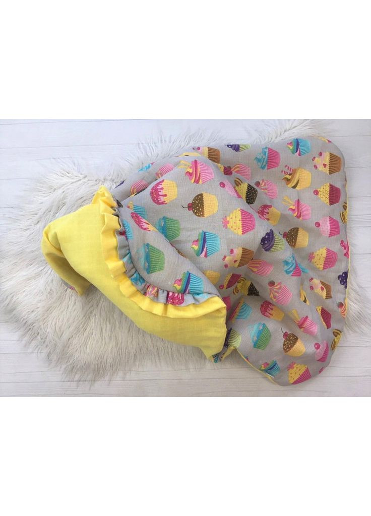 Мусліновий плед-конверт "Тістечка" Moontime (354827105)