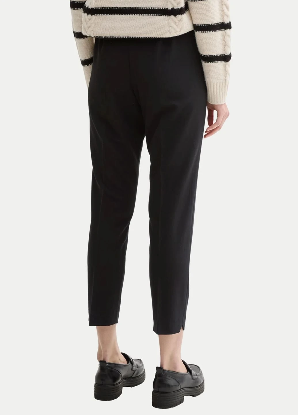 Жіночі чорні штани slim-fit 7/8 Tom Tailor (385770089)