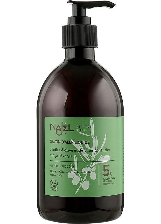 Жидкое алепское мыло Liquid Aleppo Soap 500ml (577509-39547) Najel (368659947)
