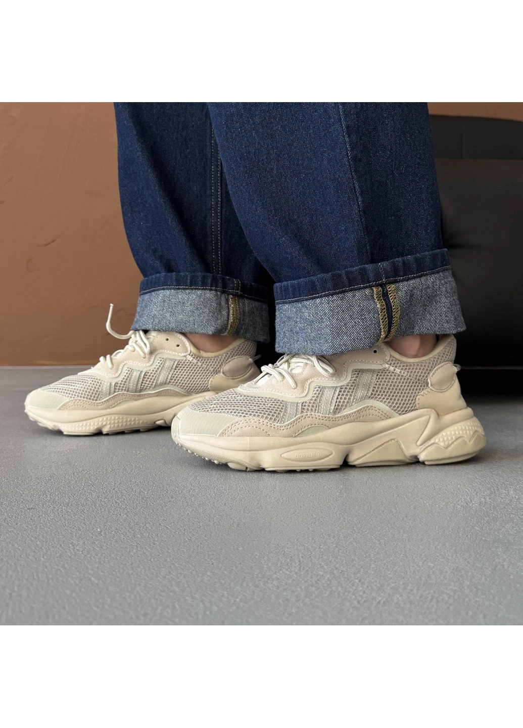 Кросівки жіночі Adidas Ozweego Adiprene pride | Адідас Озвіго бежеві No Brand бежеві демісезони (396703194)
