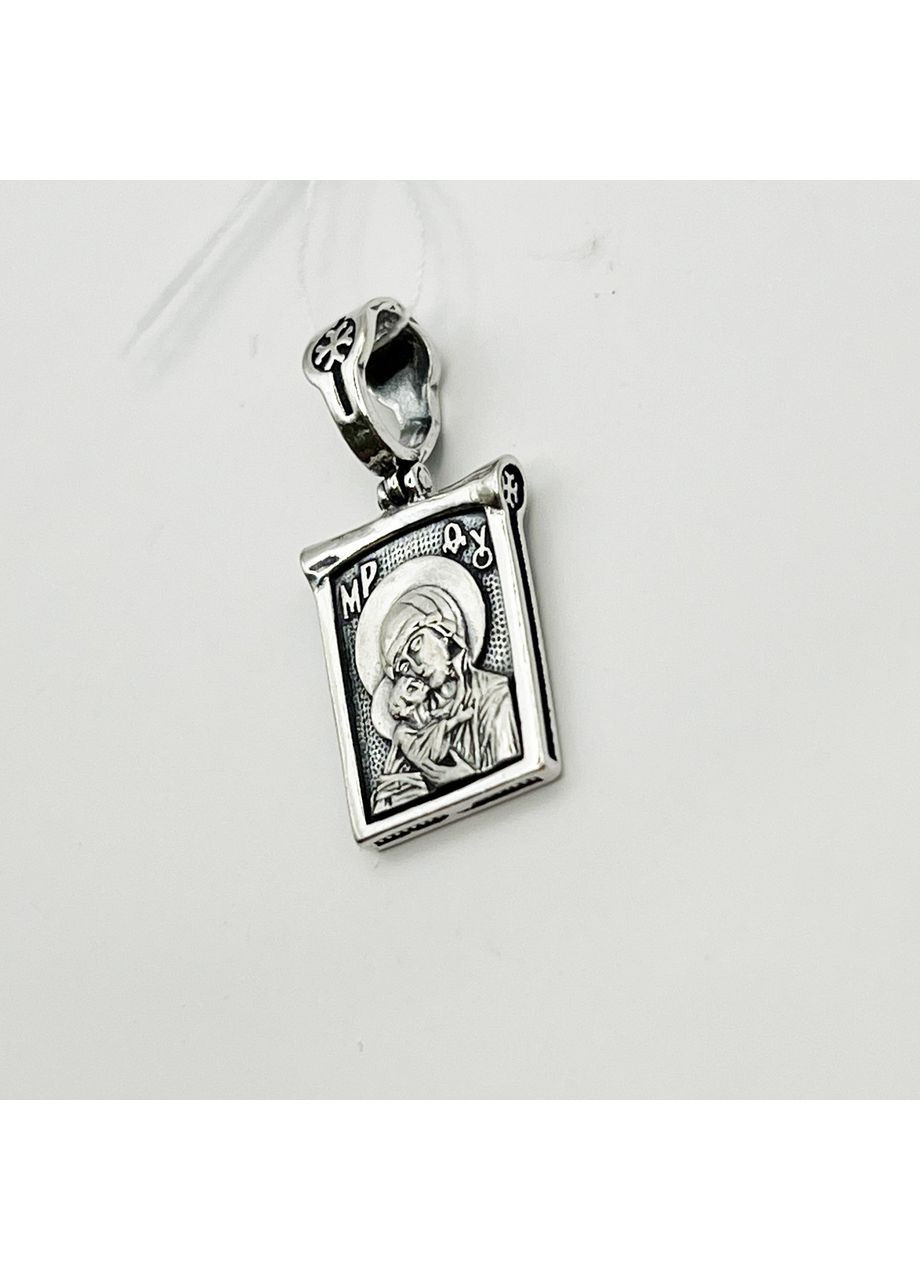 Православна ладанка срібна "Богородиця Володимирська" 2,4 г No Brand (369736709)
