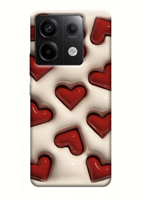Чохол з принтом для Xiaomi Redmi Note 13 Pro 4G / для Ксяомі, сяомі, ксіомі редмі ноте 13 про Випуклі серця No Brand (338608570)