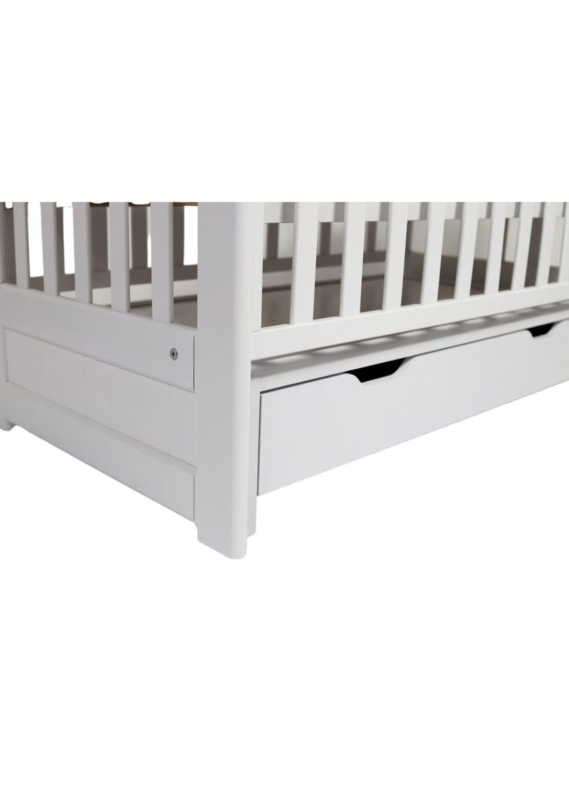 Ліжко Lux з шухлядою, білий () Дубок 9803-DL-01 (361305488)