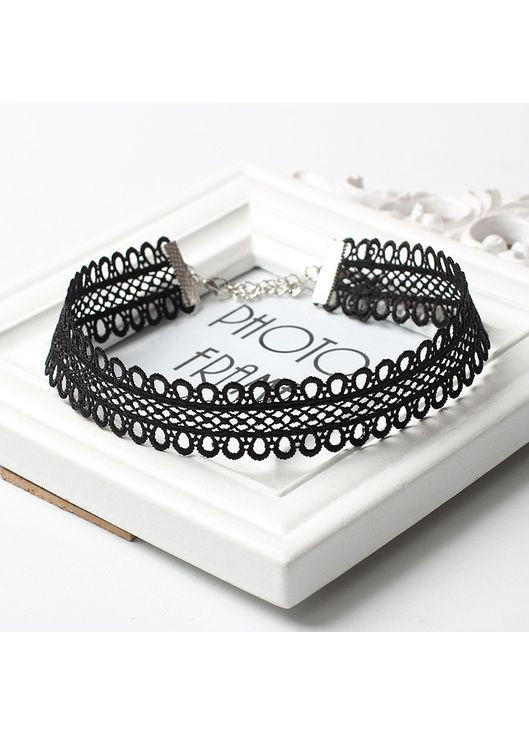 Красивый кружевной чокер на шею, для девушек «Black mood» (черный) China (367623310)