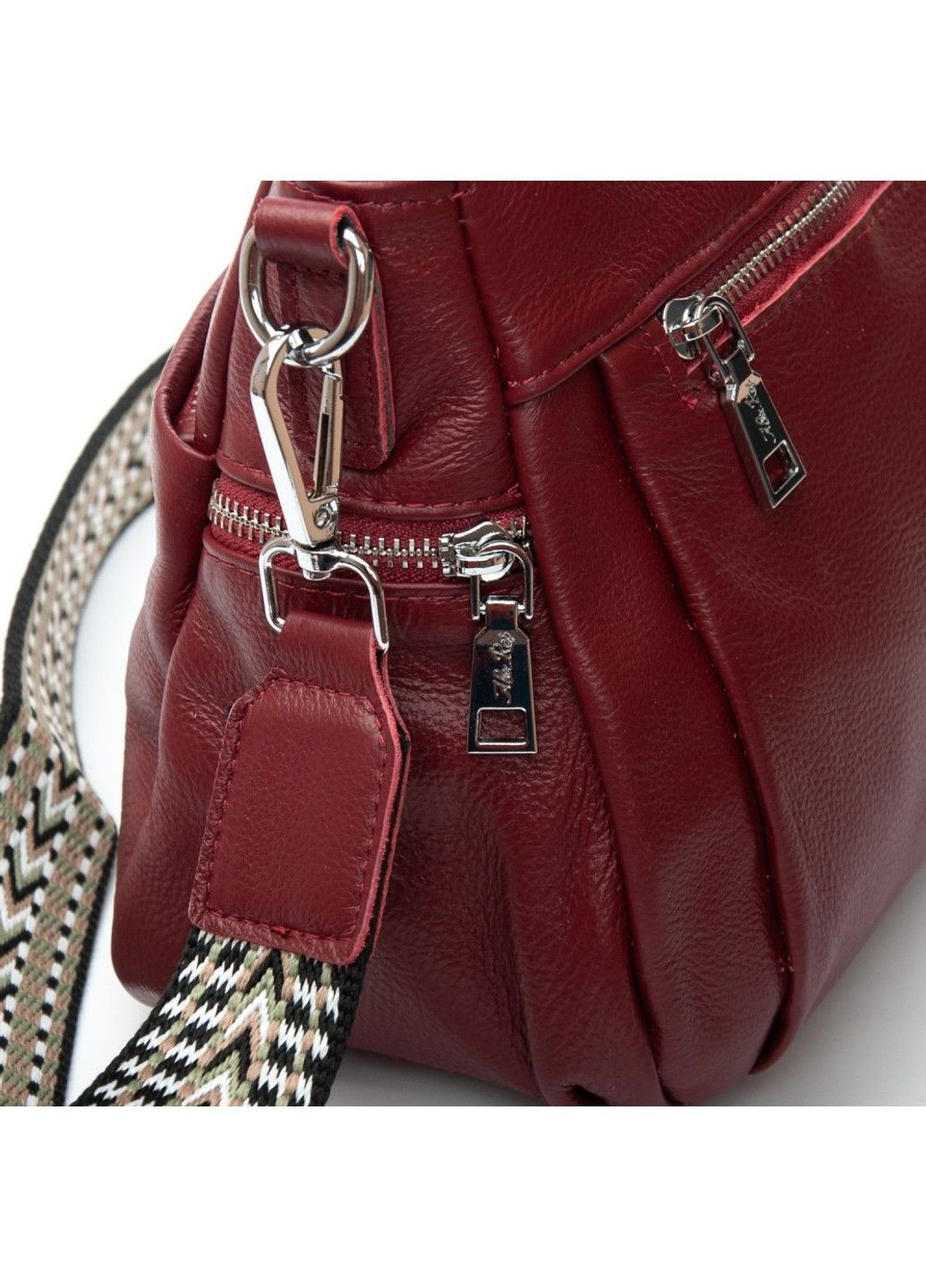 Женская кожаная сумка классическая 2048-9 red Alex Rai (367992164)