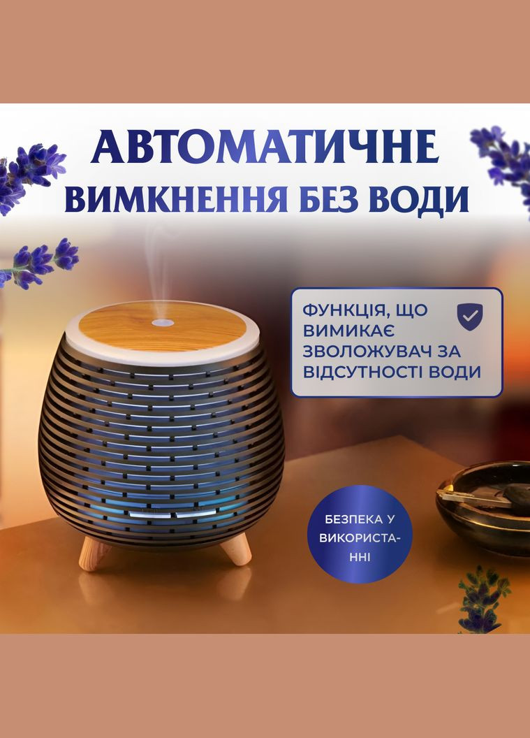 Увлажнитель воздуха Happy Life Holdmay Aroma Diffuser 90ml Black No Brand HP-KP-6049B (298915838)