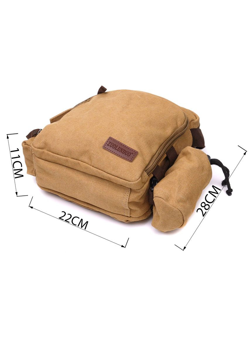 Містка текстильна сумка з чохлом для води 22210 Пісочна Vintage (366880925)