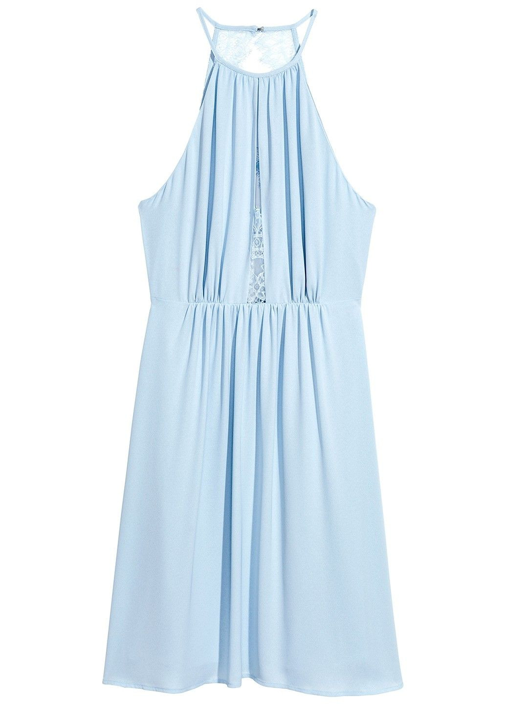 Голубое пляжное платье H&M