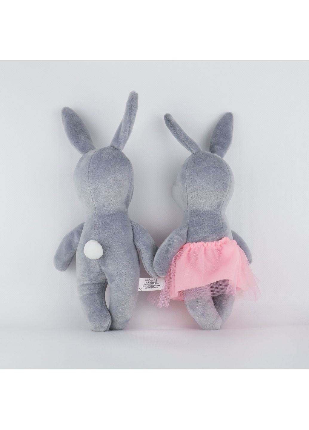 М'яка іграшка Закохані зайчики 26см 2шт. (ZL645) Попелюшка (365546756)