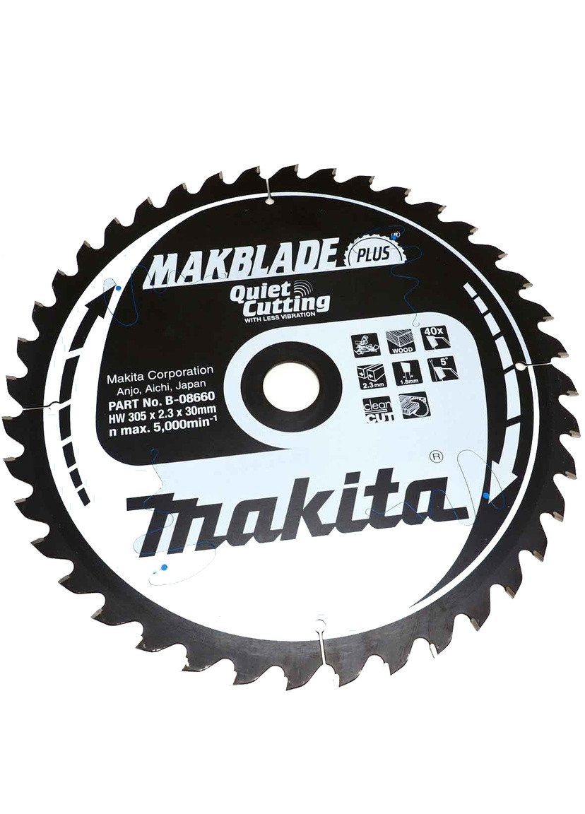 Пильный диск MAKBlade Plus B08660 (305x30 мм, 40 зубьев) по дереву (6519) Makita (267819615)