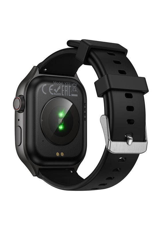 Смарт-годинник Y33 51mm. 200 mAh. Smart sports watch (call version) (6942007660815) Hoco Y33 Smart (372678023)