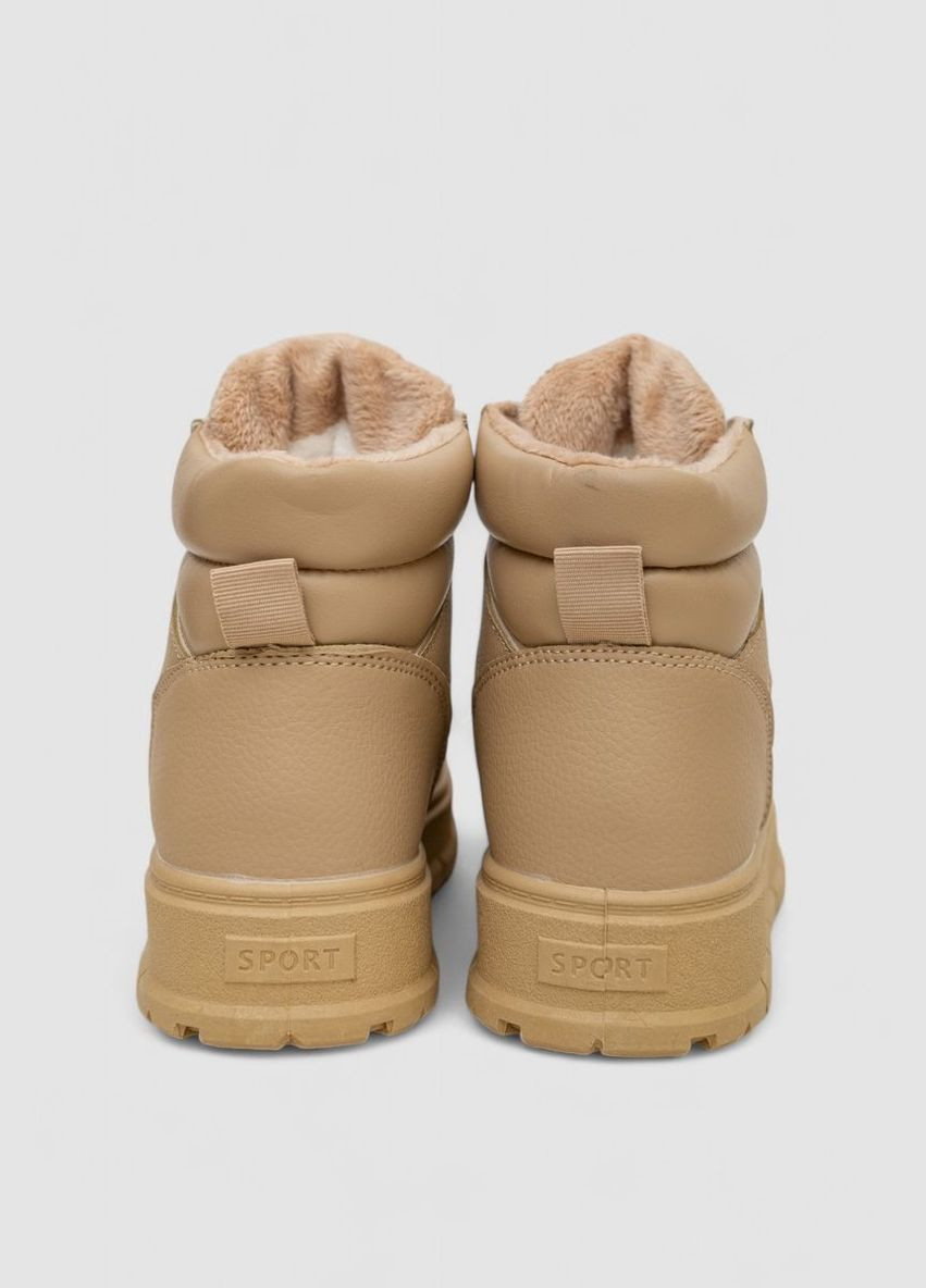 Кроссовки женские зимние на меху Ager Кроссовки бежевые зима (318561074)
