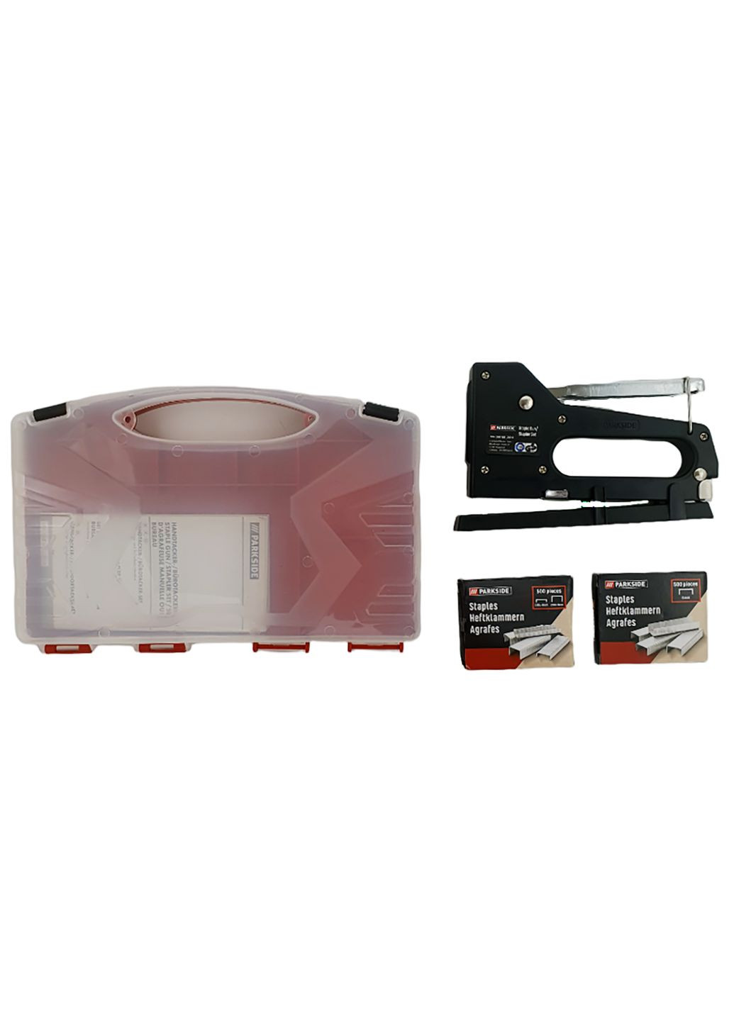 Ручний степлер + 1000 скоб 4-8 мм Parkside (365591487)