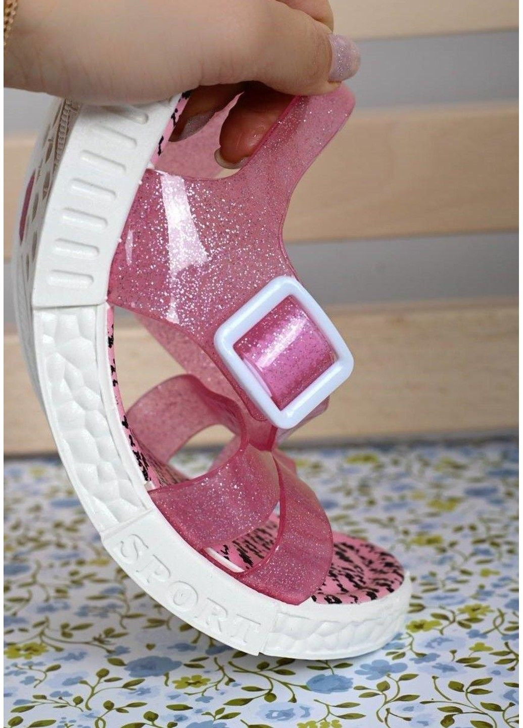 Босоніжки дитячі силіконові рожеві No Brand (305847758)