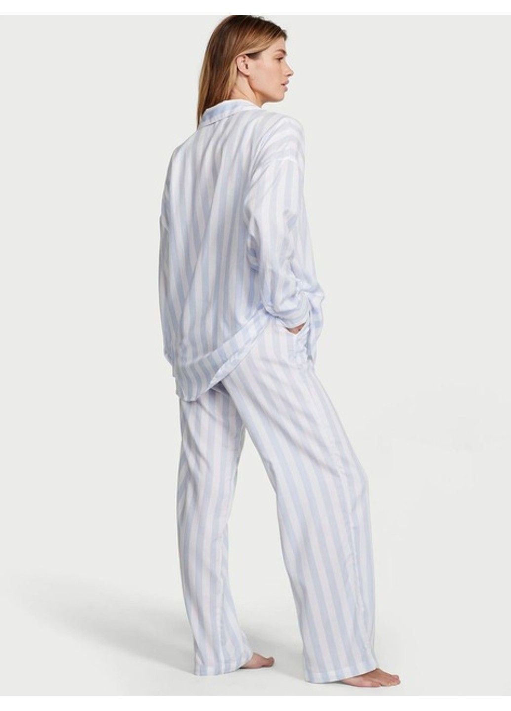 Комбінована всесезон піжама модал cotton-modal long pajama set Victoria's Secret