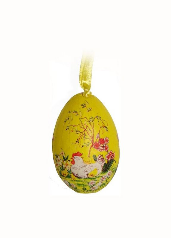 Великодній декор яйце декоративне підвісне Seta Decor (121959993)