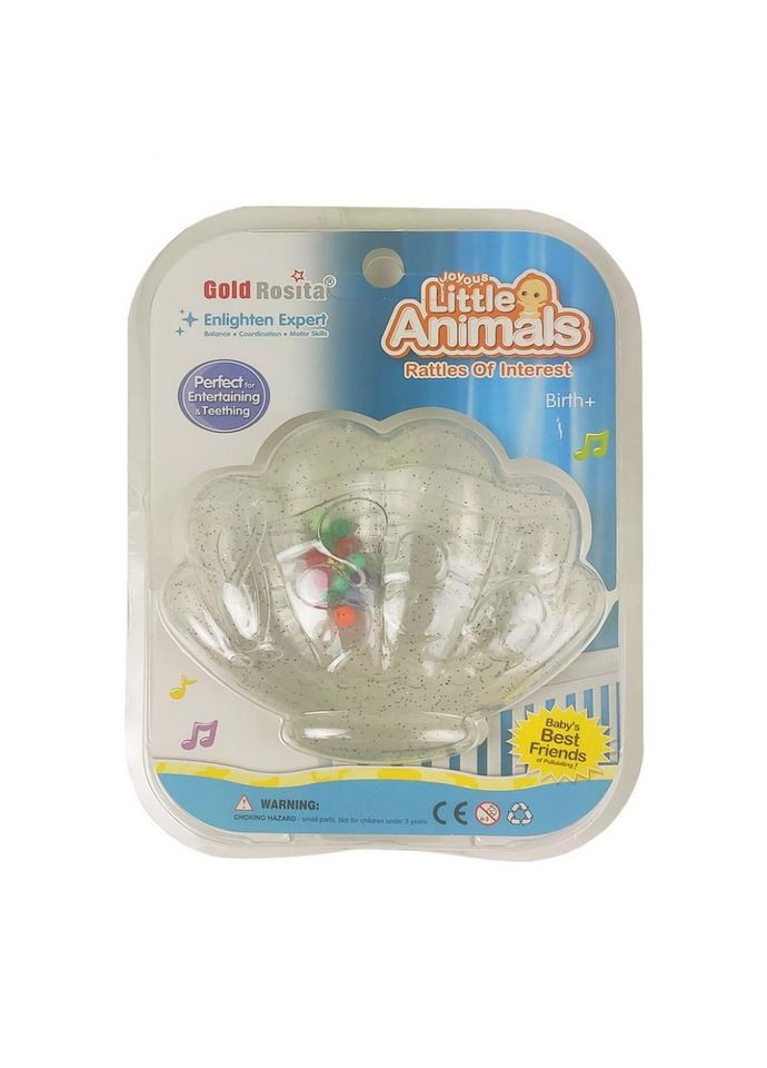 Детская погремушка Животные 8820-2, 12 видов (Ракушка) Metr+ (330020897)