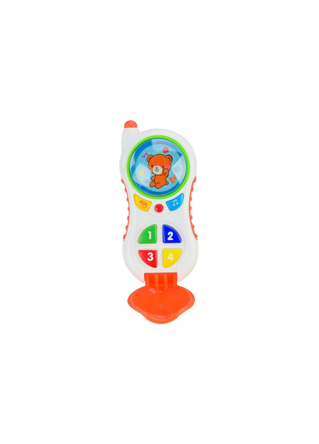 Детский развивающий телефончик Краина Играшок PL-721-46 на украинском языке Оранжевый Країна іграшок (288673693)