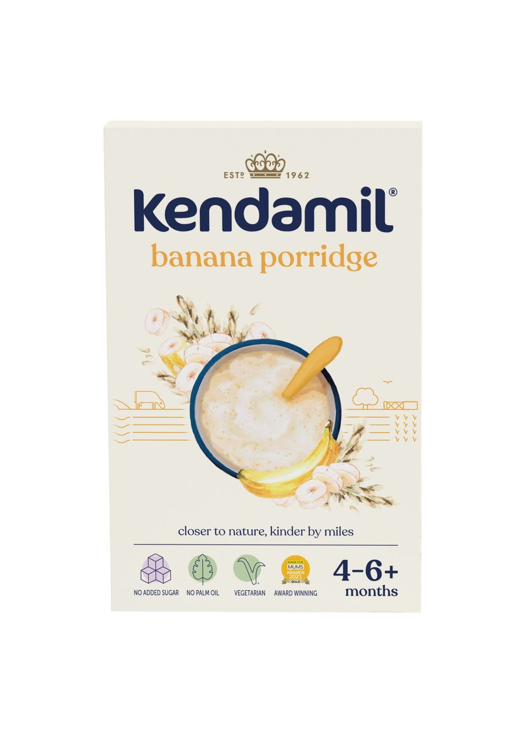 Молочная каша с бананом, 4-6 мес., 150 г Kendamil 92000006 (332944069)
