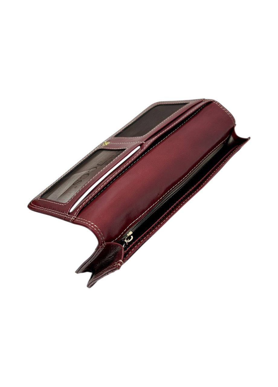 Жіночий гаманець з натуральної шкіри JCCS JS3118 червоний 18.5 х 10 х 2.5 Cossni (367263550)