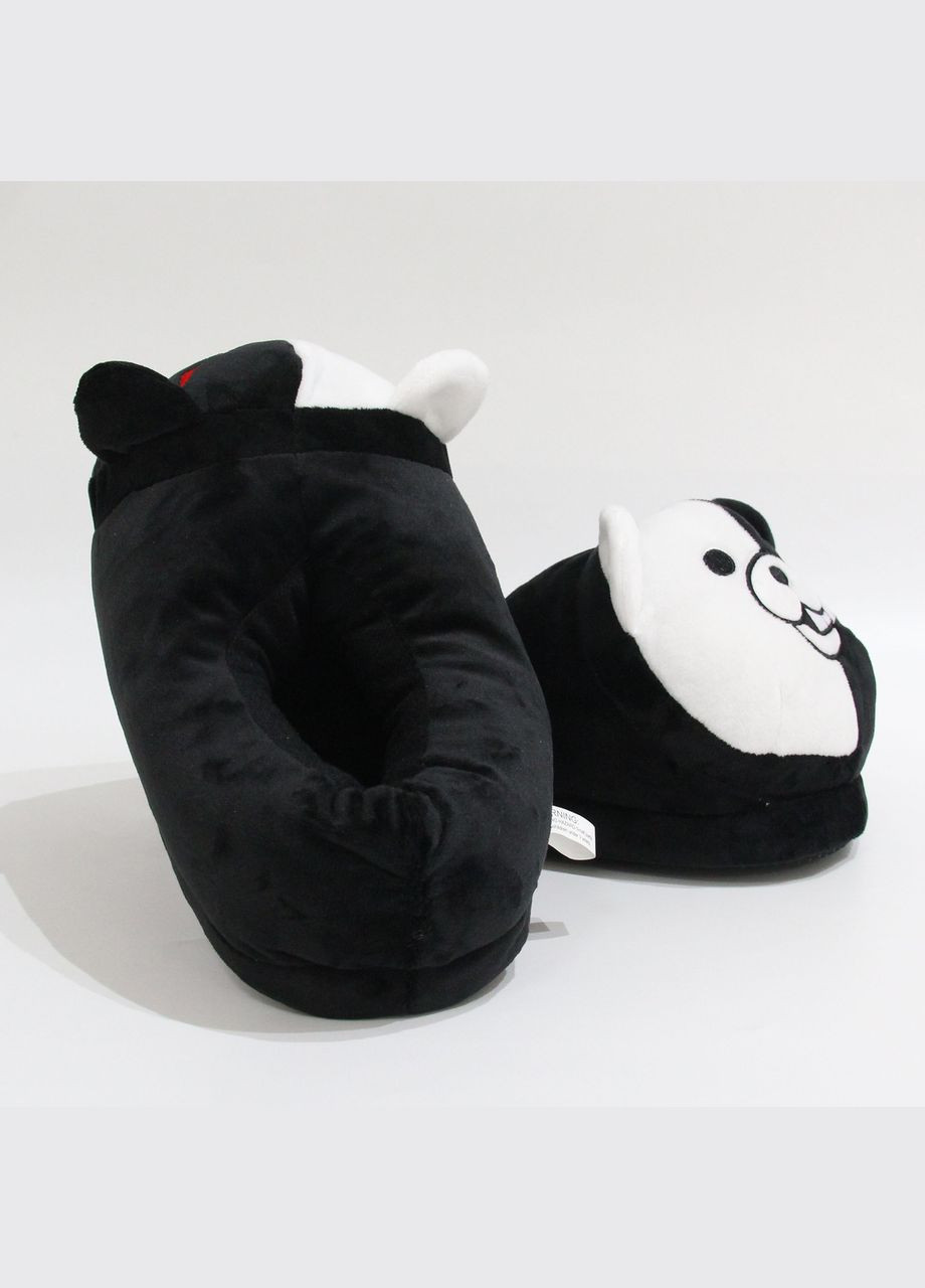 Мягкие Тапочки Монокума р. 35-42 / Плюшевые Тапки Кигуруми No Brand (316258711)